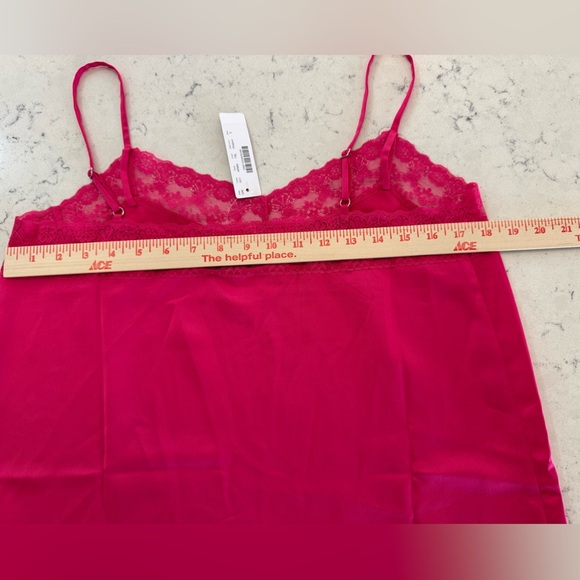 J Crew Camisole with lace trim Sz S Fuchsia Blossom NWT - Picture 6 of 11